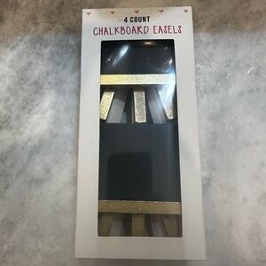 Brand New Mini 4 Count Chalkboard Easels
